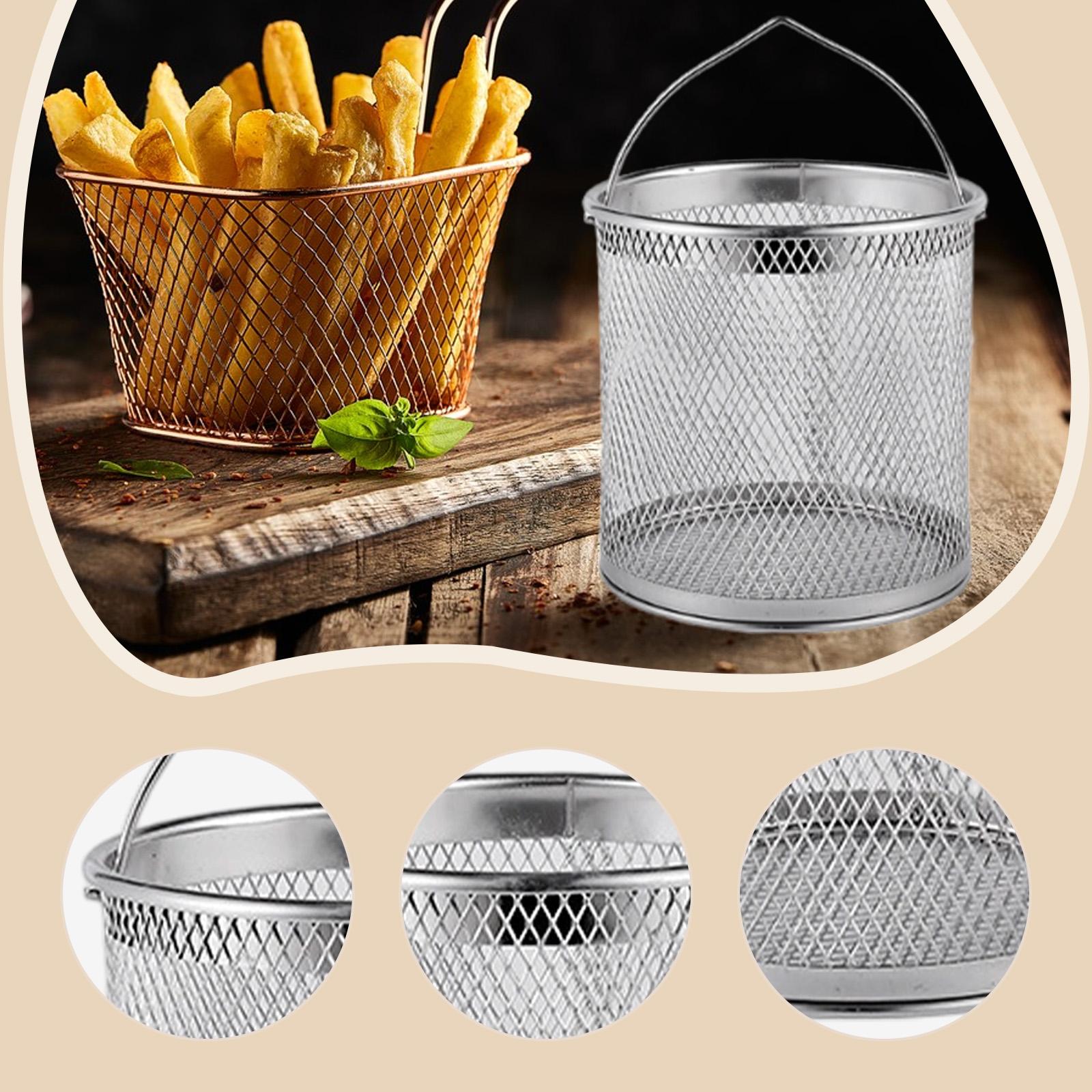 Deep Fryer Basket Stainless St - Home Cooking Oil Filter ulasan dan harga