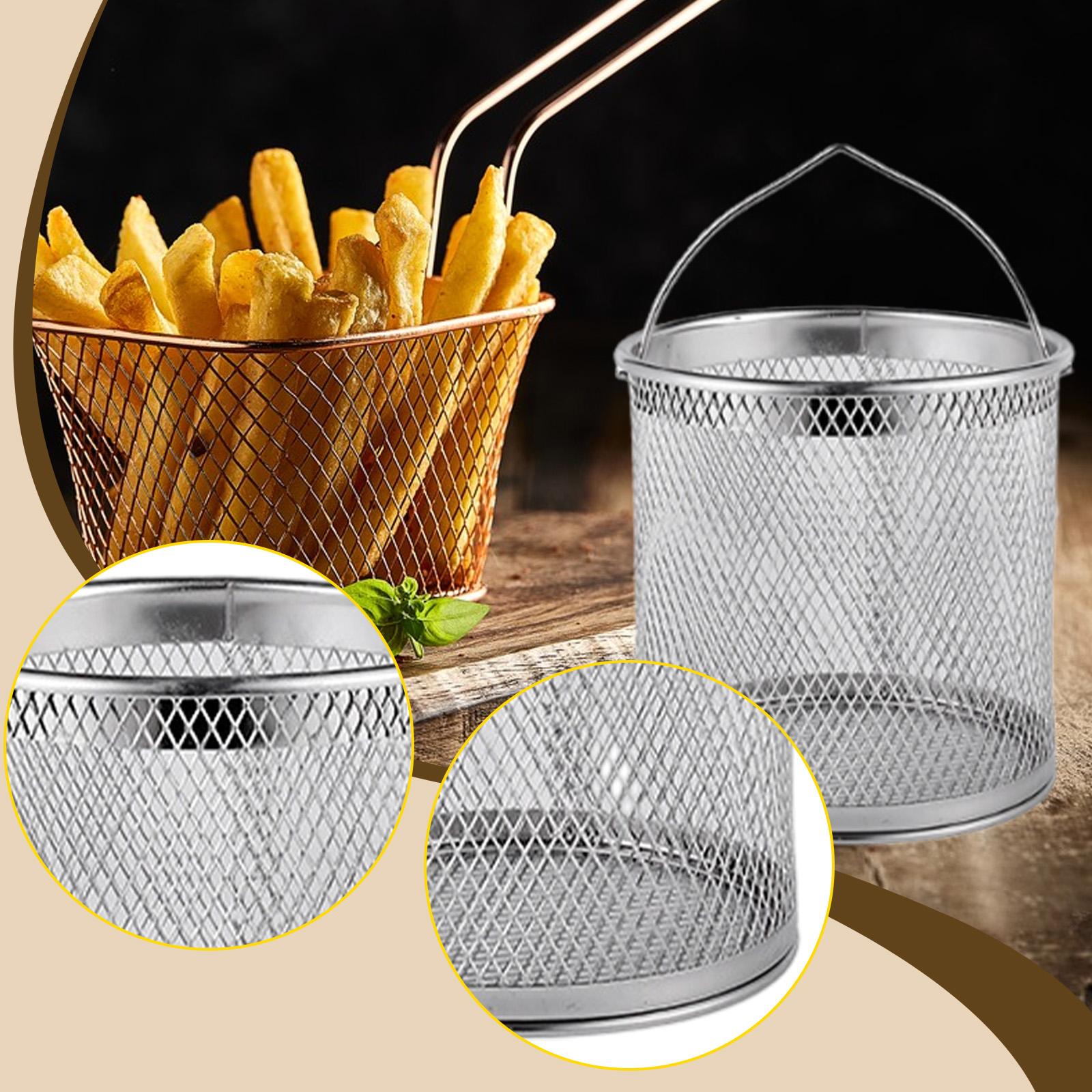 Deep Fryer Basket Stainless St - Home Cooking Oil Filter ulasan dan harga