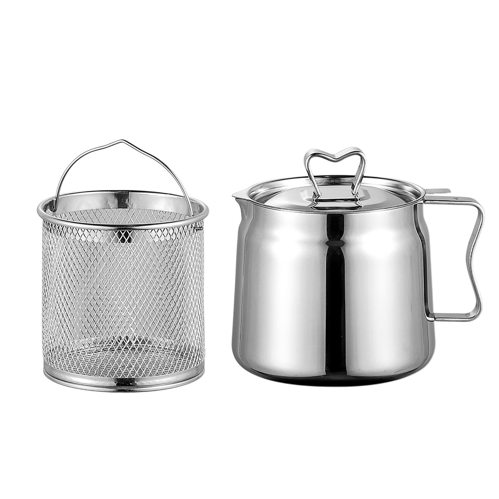 Deep Fryer Set Stainless Oil F - Home Cooking Oil Filter ulasan dan harga